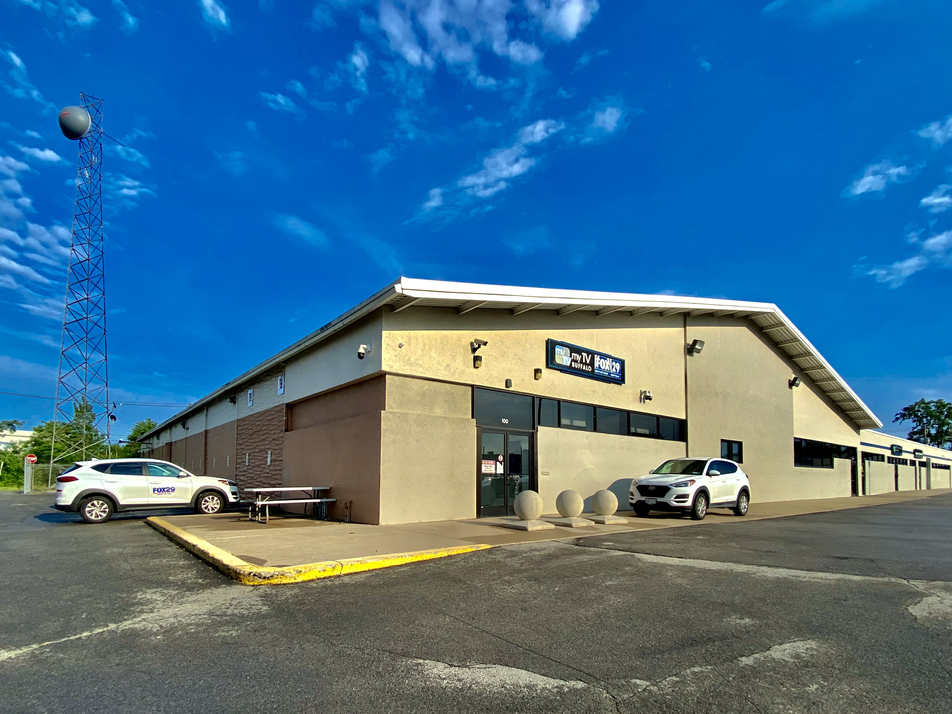 Broadcast television studios exterior