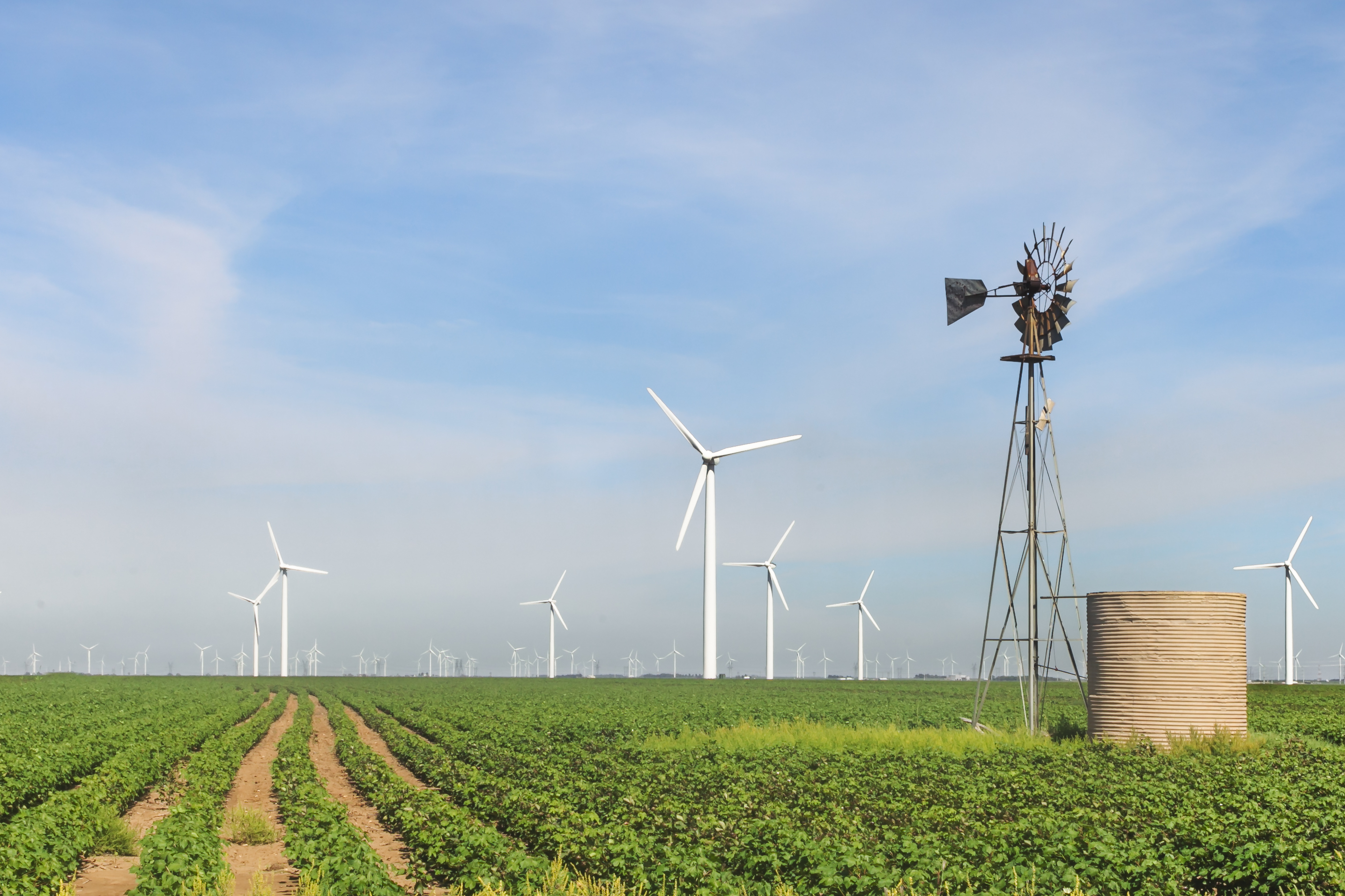 Wind farm representing long-life infrastructure that requires careful financing